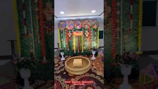 Haldi Decoration Ideas at Home 💛🧡 haldidecoration [upl. by Akimik]