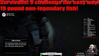 Red Dead Redemption 2 19 pound non legendary fish for survivalist 9 [upl. by Cinderella647]