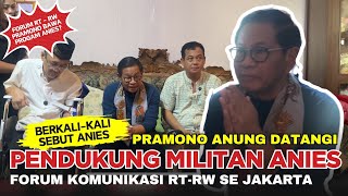 🔴 Pramono Anung Berkalikali Sebut Anies❗️Pram Datangi Pendukung Militan Anies❗️ [upl. by Hyland]