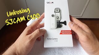 Unboxing SJCAM C100 a nova câmera do canal [upl. by Etnomaj]