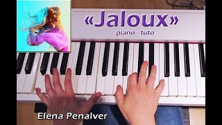 Comment jouer  How to play quotJALOUXquot de Bilal Hassani  Tuto Piano Elena Penalver  ENG subs [upl. by Ayian27]