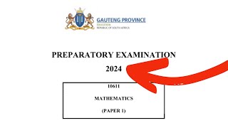 Prelim 2024 Grade 12 Mathematics P1 Memo Gauteng Province [upl. by Asiret]