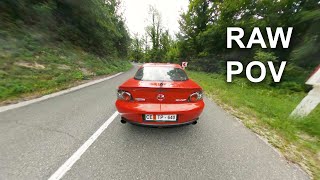 Mazda RX8 ThirdPerson View  GoPro Max  Raw Sound [upl. by Ydnamron]