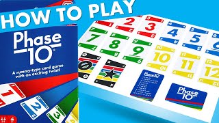 How to Play Phase 10 Quick Phase 10 Rules Overview under 3 minutes [upl. by Epuladaugairam11]