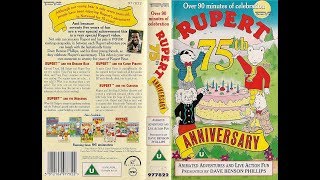 Original VHS Opening Ruperts 75th Anniversary Video UK Retail Tape [upl. by Karil693]