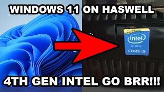 Installing Windows 11 on Intel 4th Gen Haswell shorts [upl. by Yatnod]