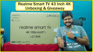 Realme Smart Android 4K Led TV Unboxing 43 Inch  खरीदने लायक  Its Awesome [upl. by Anecuza851]