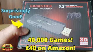 Game Stick X2 Retro Games Console  40000 Games and ONLY £40 on Amazon Surprisingly Good [upl. by Cl]