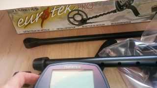 Teknetics Eurotek pro metal detector unboxing [upl. by Mairhpe]