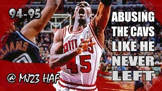 Michael Jordan Highlights vs Cavaliers 19950407  28pts Killing the Cavs like He Never Left [upl. by Andie]