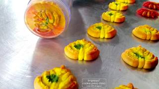 Fall Leaves Spritz Cookies  Baking With Impress [upl. by Haroved97]