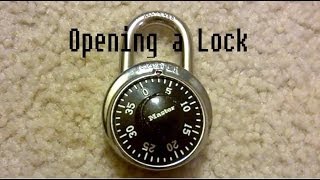 How to Open a Master Lock [upl. by Eicaj]