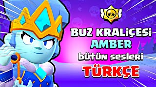 BUZ KRALİÇESİ AMBER BÜTÜN SESLERİ TÜRKÇE ANLAMI  Brawl Stars mutations [upl. by Assej]