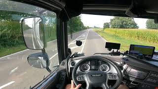 truck driving  DAFXF  Donauworth part 2 [upl. by Yeoj]