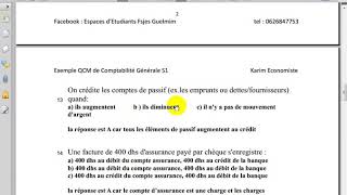 Comptabilité générale S1 quot Examen QCM 1 quot [upl. by Erreipnaej]