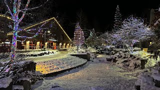 Night in Whistler Village 2023  Walk in the famous Whistler Blackcomb ski resort [upl. by Haliehs]