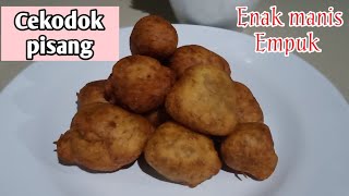 RESEP CEKODOK PISANG  BOLA PISANG GORENG SUPER CRISPY [upl. by Enyal]