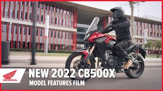 New 2022 CB500X Model Features Film [upl. by Vanya]