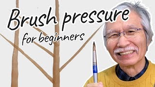 Eng sub Brush pressure  Watercolor painting tutorial for beginners [upl. by Mure]