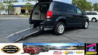 For Sale 2013 Dodge Grand Caravan Adaptive Vans Manual Fold Out Ramp Rear Loading Wheelchair Van [upl. by Harold]