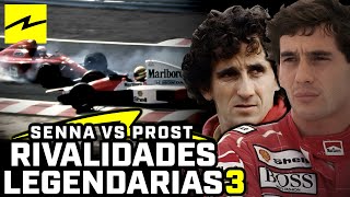 RIVALIDADES LEGENDARIAS DE F1 AYRTON SENNA VS ALAIN PROST Cap Final Parte 3 [upl. by Ahseenyt496]