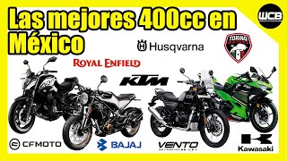 Las MEJORES MOTOCICLETAS de 400cc en México [upl. by Arriaes]