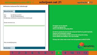 Staatsexamen B1  Examenopgaven Set 21 – Schrijven [upl. by Nylcaj128]