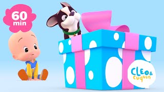 Cuquins Balloons and more learning videos of Cleo and Cuquin  Songs for kids [upl. by Nnairak]