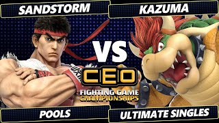 CEO 2024  Sandstorm Ryu Ken Vs Kazuma Bowser Smash Ultimate  SSBU [upl. by Alley57]