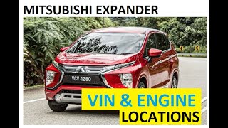 MITSUBISHI XPANDER 2018 CHASSIS  VIN amp ENGINE NUMBER LOCATION CareDrive [upl. by Ace]