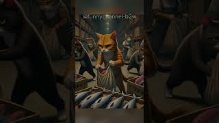 The Great Tuna Heist A Cats Purrfectly Planned Caper cat kitten shorts feedshorts ai cats [upl. by Virg119]