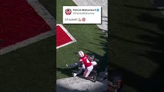 Patrick Mahomes was hyped for Dylan Raiola 💪 cfb CollegeFootball mahomes nebraska [upl. by Eenet]