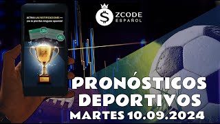 Pronósticos Deportivos para hoy MARTES 10 septiembre 2024 [upl. by Deegan]