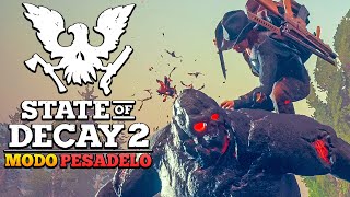 STATE OF DECAY 2 MODO PESADELO  O COLOSSAL QUASE ME DESTRUIU  26 SOBREVIVÊNCIA ZUMBI [upl. by Reseda]