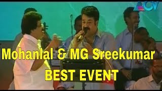 Mohanlal amp MG Sreekumar sings Kanneer poovinte [upl. by Nashbar]