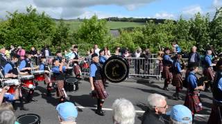 Selkirk Common Riding 2013  Selkirk Pipe Band [upl. by Alledi]