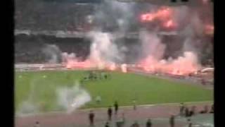 Panathinaikos  Club Brugge Welcome to hell   1994 [upl. by Nesnar]