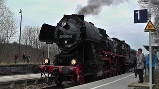 Mit 52 1360 rund um den Harz  DampflokMitfahrt [upl. by Innus214]