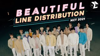 NCT 2021 Beautiful  Line Distribution Color Coded Bars [upl. by Mehta]