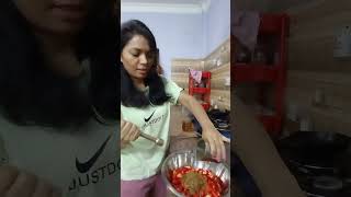 Dalle khursani ko achar first time by me💁‍♀️🌶 shortvideo minivlog acharrecipe PritzzSingh [upl. by Patton]