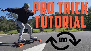 HOW TO 180 REVERT ON AN ELECTRIC SKATEBOARD [upl. by Parcel417]