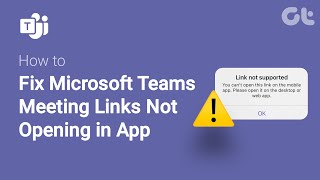 How To Fix Microsoft Teams Meeting Links Not Opening in App  Teams Meeting Links Not Working [upl. by Nide]