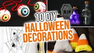 10 DIY Halloween Decoration Ideas  DIY Halloween Crafts [upl. by Elkin]