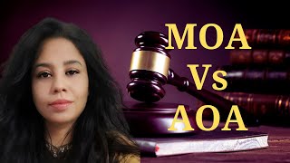 Difference between Memorandum of Association MOA and Articles of Association AOACompany Law [upl. by Mccord711]