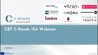 The CRoads Antwerp Helmond Webinar on Intelligent Speed Adaptation ISA 24 September 2024 [upl. by Oterol166]