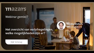 Webinar Het overzicht van verlofregelingen welke mogelijkheden zijn er [upl. by Nayrb]