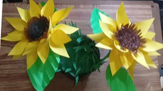 simple paper craftpaper flowervideo 🌻🌻🌻 [upl. by Sad]