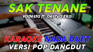 Saktenane  Karaoke Duet  Versi Pop Dangdut Koplo [upl. by Eniak]