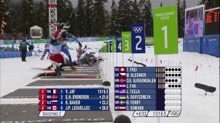 Biathlon Men 125Km Pursuit Complete Event  Vancouver 2010 [upl. by Gemoets78]