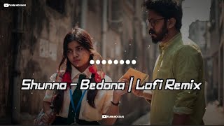 Shunno  Bedona  Lofi Remix  M R Rabbi  Fahim Hossain  Lyrics Video [upl. by Odnamla]